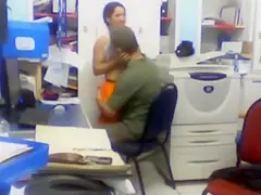 Unlawful office foreplay caught on security camera